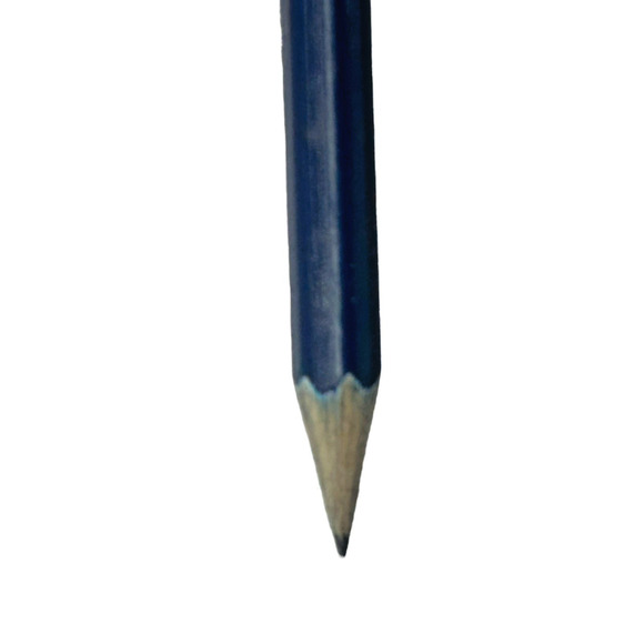 (1) The Ritz Carlton Hotel Wood Pencil Navy Blue Silver Letters FSC Vintage - Picture 3 of 4